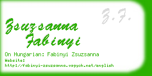 zsuzsanna fabinyi business card